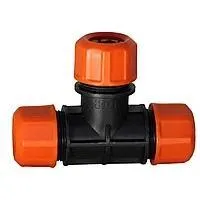 Тройник цанговый 1/2"-1/2"-1/2" для капельного полива